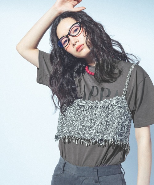 Kappa（カッパ）の「≪Kappa×and ST ウェルネスクラブ≫　ロゴTシャツ（Tシャツ/カットソー・レディース・チャコールグレー/ミント/アイボリー/ホワイト/ピンク・LARGE/MEDIUM/SMALL）」の10枚目の写真