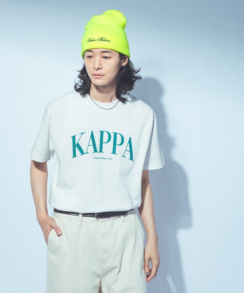Kappa（カッパ）の「≪Kappa×and ST ウェルネスクラブ≫　ロゴTシャツ（Tシャツ/カットソー・レディース・チャコールグレー/ミント/アイボリー/ホワイト/ピンク・LARGE/MEDIUM/SMALL）」の18枚目の写真