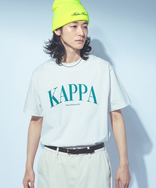 Kappa（カッパ）の「≪Kappa×and ST ウェルネスクラブ≫　ロゴTシャツ（Tシャツ/カットソー・レディース・チャコールグレー/ミント/アイボリー/ホワイト/ピンク・LARGE/MEDIUM/SMALL）」の19枚目の写真