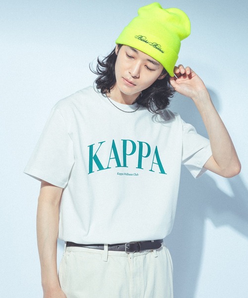 Kappa（カッパ）の「≪Kappa×and ST ウェルネスクラブ≫　ロゴTシャツ（Tシャツ/カットソー・レディース・チャコールグレー/ミント/アイボリー/ホワイト/ピンク・LARGE/MEDIUM/SMALL）」の20枚目の写真