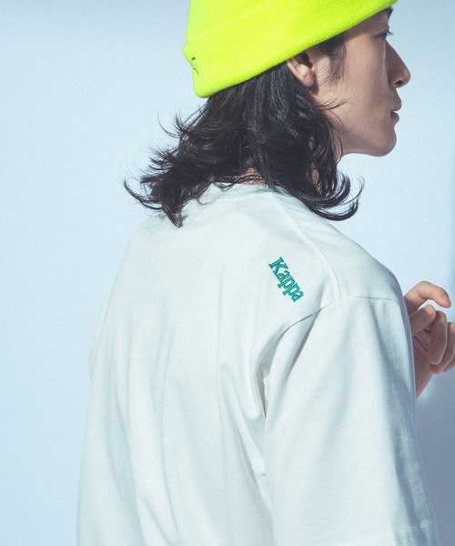 Kappa（カッパ）の「≪Kappa×and ST ウェルネスクラブ≫　ロゴTシャツ（Tシャツ/カットソー・レディース・チャコールグレー/ミント/アイボリー/ホワイト/ピンク・LARGE/MEDIUM/SMALL）」の21枚目の写真
