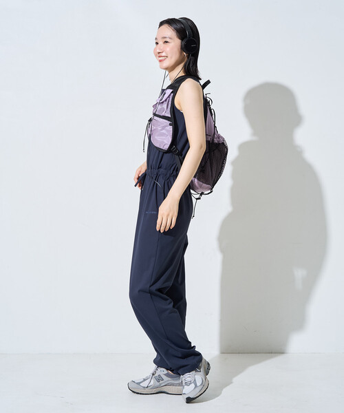 FREAK'S STORE(フリークスストア)の「限定展開 <吸水速乾・接触冷感・UVカット>スピードライ ノースリーブ オールインワン(つなぎ/オールインワン・レディース・ブラウン/ブラック/サックスブルー/ベージュ/ネイビー・MEDIUM/SMALL)」の11枚目の写真