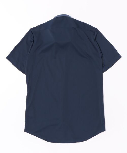 TAKA-Q（タカキュー）の「ワイシャツ メンズ ストレッチ 吸水速乾 ノンアイロン ボタンダウン 半袖 ビジネス ドレス NEWスタンダードフィット（ビジネスシャツ・メンズ・ネイビー・S/MEDIUM/LARGE/X-LARGE/3L）」の3枚目の写真