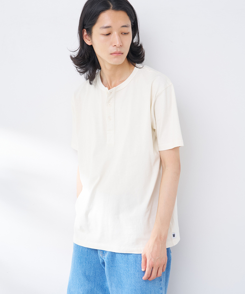 B.C STOCK(ベーセーストック)の「ANTS & ELEPHANTS / アンツアンドエレファンツ ナチュラルフェードヘンリー(Tシャツ/カットソー・メンズ・グレー/ホワイト/ブルー系その他・MEDIUM/LARGE)」の5枚目の写真