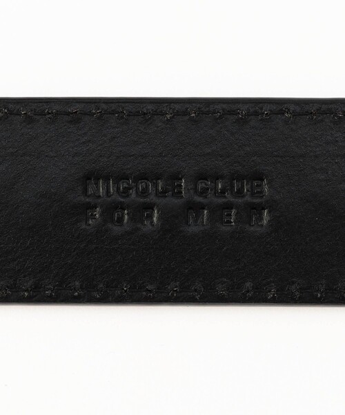 NICOLE CLUB FOR MEN（ニコルクラブフォーメン）の「スマートロックバックルレザーベルト（ベルト・メンズ・ブラック/ネイビー/ボルドー・FREE）」の7枚目の写真