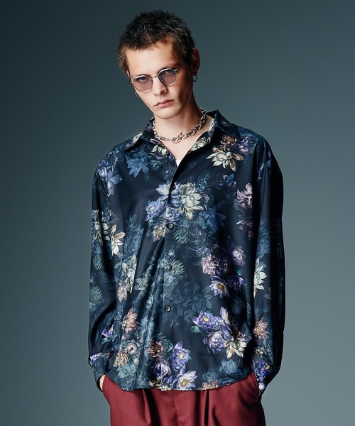 glamb(グラム)の「Nightfall Flower Shirt / ナイトフォールフラワーシャツ(シャツ/ブラウス・メンズ・ブラック/マルチ・S/M/L)」の6枚目の写真