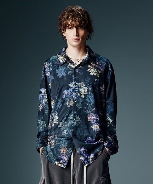 glamb(グラム)の「Nightfall Flower Shirt / ナイトフォールフラワーシャツ(シャツ/ブラウス・メンズ・ブラック/マルチ・S/M/L)」の7枚目の写真