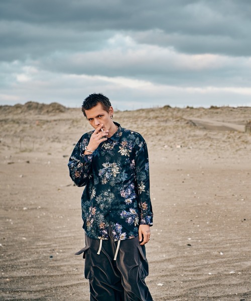 glamb(グラム)の「Nightfall Flower Shirt / ナイトフォールフラワーシャツ(シャツ/ブラウス・メンズ・ブラック/マルチ・S/M/L)」の14枚目の写真