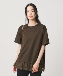 レースドッキング ショートスリーブ Tシャツ