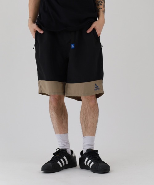 GERRY(ジェリー)の「GERRY ナイロンZIPバイカラーショートパンツ(その他パンツ・メンズ・ブラック系/ブラック×グレー/ブラック×ベージュ/ネイビー系1/ネイビー系2/チャコールグレー×ブラック・M/L/LL/S)」の22枚目の写真