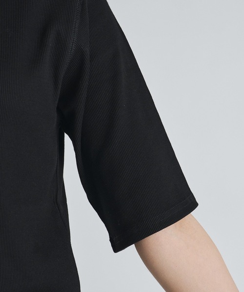 Lui's（ルイス）の「レイヤードデザイン半袖プルオーバー（Tシャツ/カットソー・レディース・ブラウン/ブラック/オフホワイト・FREE）」の5枚目の写真