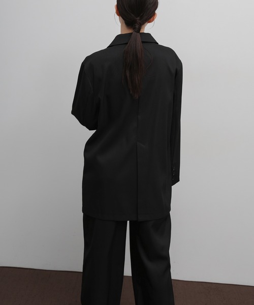 select MOCA Et(セレクトモカエト)の「【Et】Long Double-Botton Jacket(テーラードジャケット・レディース・ダークベージュ/ブラック・FREE)」の20枚目の写真