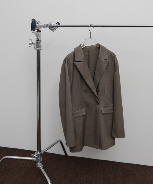 select MOCA Et(セレクトモカエト)の「【Et】Long Double-Botton Jacket(テーラードジャケット・レディース・ダークベージュ/ブラック・FREE)」の13枚目の写真