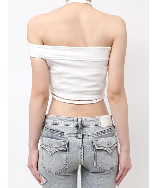 GYDA(ジェイダ)の「Symmetry GYDA design binderトップス(Tシャツ/カットソー・レディース・ブラック/オフホワイト・FREE)」の14枚目の写真