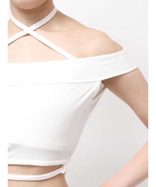 GYDA(ジェイダ)の「Symmetry GYDA design binderトップス(Tシャツ/カットソー・レディース・ブラック/オフホワイト・FREE)」の16枚目の写真