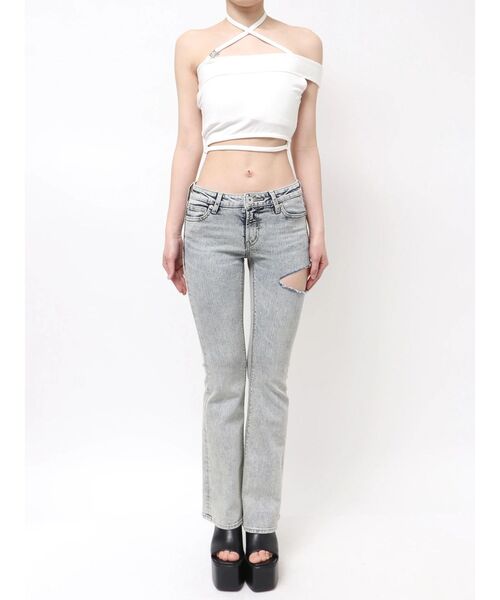 GYDA(ジェイダ)の「Symmetry GYDA design binderトップス(Tシャツ/カットソー・レディース・ブラック/オフホワイト・FREE)」の19枚目の写真