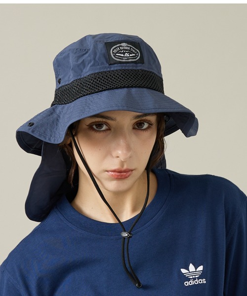 POLeR(ポーラー)の「【POLeR/ポーラー】2WAY DRAW+SUNGUARD BRIM HAT / 2WAYブリムハット / 261MCV0027(ハット・メンズ・グレー/カーキ/ブラック/ネイビー・フリー)」の4枚目の写真