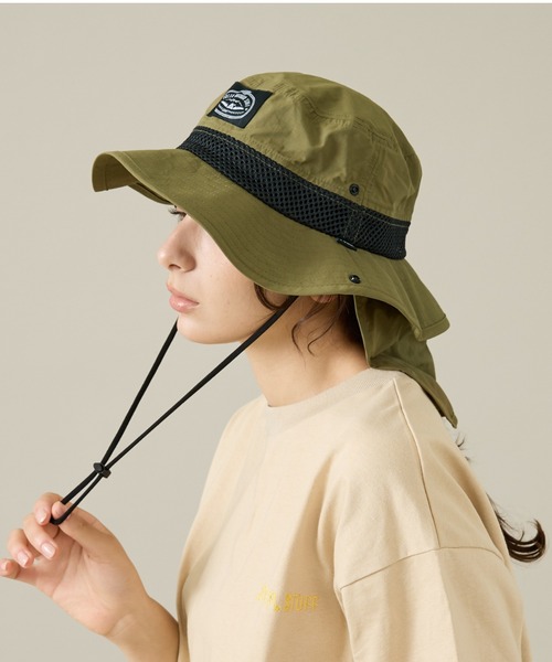 POLeR(ポーラー)の「【POLeR/ポーラー】2WAY DRAW+SUNGUARD BRIM HAT / 2WAYブリムハット / 261MCV0027(ハット・メンズ・グレー/カーキ/ブラック/ネイビー・フリー)」の3枚目の写真