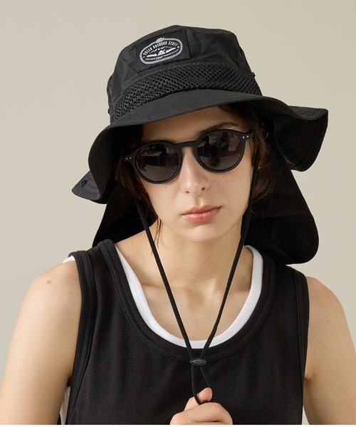 POLeR(ポーラー)の「【POLeR/ポーラー】2WAY DRAW+SUNGUARD BRIM HAT / 2WAYブリムハット / 261MCV0027(ハット・メンズ・グレー/カーキ/ブラック/ネイビー・フリー)」の1枚目の写真