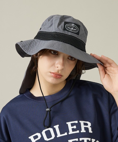 POLeR(ポーラー)の「【POLeR/ポーラー】2WAY DRAW+SUNGUARD BRIM HAT / 2WAYブリムハット / 261MCV0027(ハット・メンズ・グレー/カーキ/ブラック/ネイビー・フリー)」の16枚目の写真