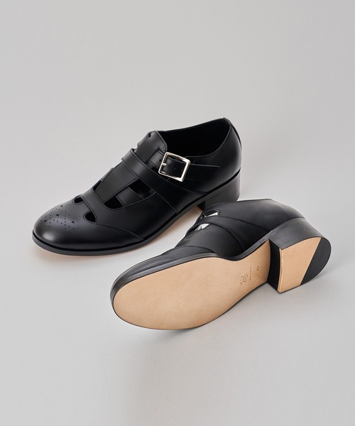 PADRONE(パドローネ)の「【PADRONE/パドローネ】BL GURRKHA SHOES(ドレスシューズ・メンズ・ブラック・41/40/42)」の3枚目の写真