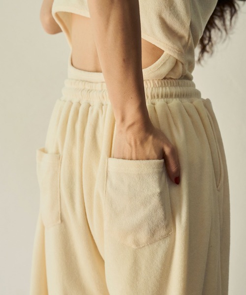 sobak studio(ソバクスタジオ)の「【セットアップ可能】パイルイージーパンツ / Pile Easy Pants(その他パンツ・レディース・ブラウン/イエロー・FREE)」の13枚目の写真