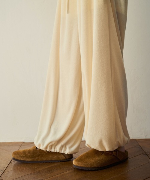 sobak studio(ソバクスタジオ)の「【セットアップ可能】パイルイージーパンツ / Pile Easy Pants(その他パンツ・レディース・ブラウン/イエロー・FREE)」の14枚目の写真
