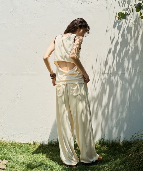 sobak studio(ソバクスタジオ)の「【セットアップ可能】パイルイージーパンツ / Pile Easy Pants(その他パンツ・レディース・ブラウン/イエロー・FREE)」の18枚目の写真