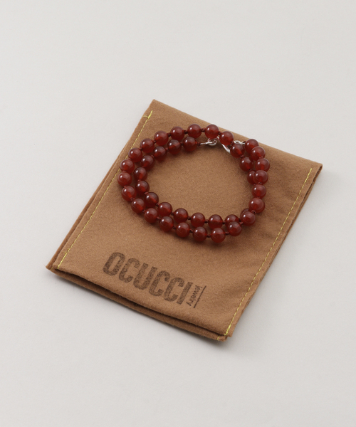 FRAMeWORK(フレームワーク)の「≪追加≫OCUCCI/オクチ 別注STONE8mm 43CM CHOKER RED AGATE(ネックレス・レディース・レッド・FREE)」の2枚目の写真