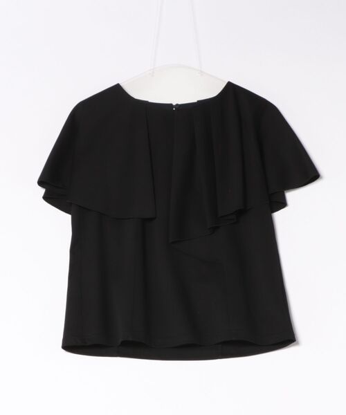STRAWBERRY-FIELDS(ストロベリーフィールズ)の「ロイヤルクールポンチ_ケープスリーブトップス(Tシャツ/カットソー・レディース・オフホワイト/ブラック・2)」の18枚目の写真