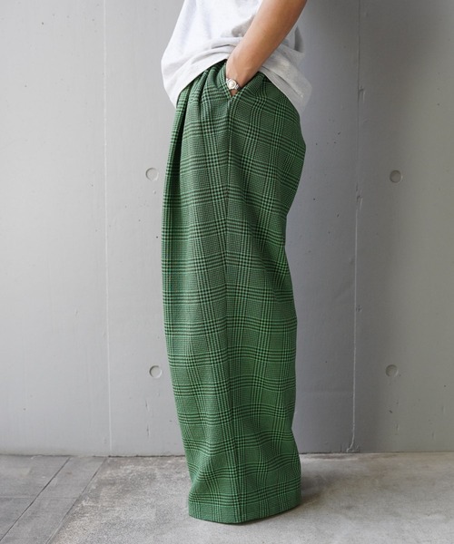 YENN(イエン)の「YENN(イエン)PLAID TUCK EASY PT(その他パンツ・レディース・グレー/グリーン・36/38)」の8枚目の写真