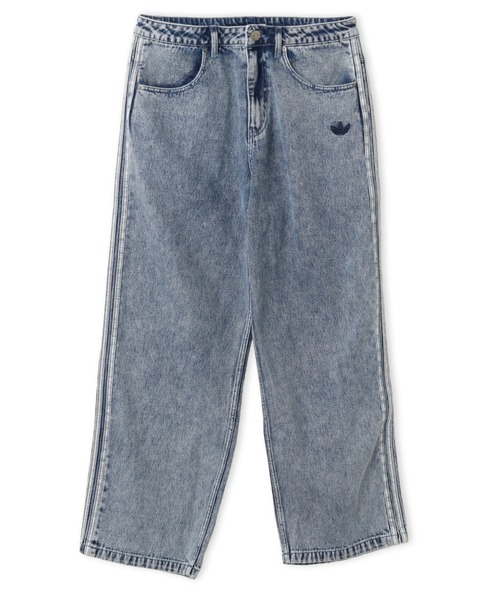 adidas(アディダス)の「adidas MULTICOLOR SST DENIM JEANS STRAIGHT LEG / アディダス マルチ SST デニム ジーンズ(デニムパンツ・メンズ・ライトインディゴブルー・32inch/30inch/34inch/36inch)」の1枚目の写真