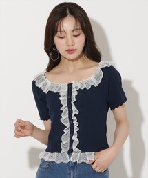 WILLSELECTION | レースフリルカットトップス(Tシャツ/カットソー)