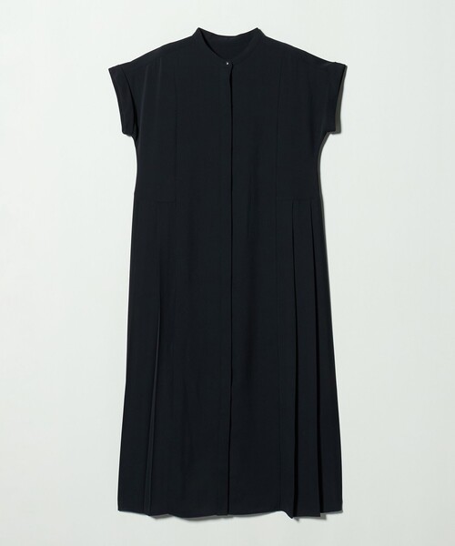 A DAY IN THE LIFE UNITED ARROWS(アデイインザライフユナイテッドアローズ)の「プリーツ シャツワンピース ‐ウォッシャブル‐ <A DAY IN THE LIFE>(ワンピース・レディース・モカ/ブラック/ネイビー・FREE)」の2枚目の写真