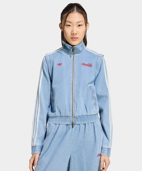 adidas(アディダス)の「adidas/アディダス ORI FIREBIRD REG DENIM オリ ファイヤーバード レグ スリーストライプス デニムジャケット レディース 秋 秋服 2026年秋冬(ジャージ・レディース・ブルー・S/M/L/XS)」の3枚目の写真