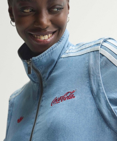adidas(アディダス)の「adidas/アディダス ORI FIREBIRD REG DENIM オリ ファイヤーバード レグ スリーストライプス デニムジャケット レディース 秋 秋服 2026年秋冬(ジャージ・レディース・ブルー・S/M/L/XS)」の7枚目の写真