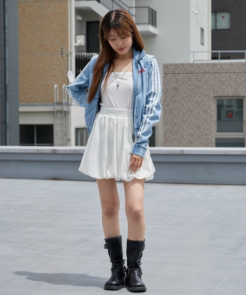 adidas(アディダス)の「adidas/アディダス ORI FIREBIRD REG DENIM オリ ファイヤーバード レグ スリーストライプス デニムジャケット レディース 秋 秋服 2026年秋冬(ジャージ・レディース・ブルー・S/M/L/XS)」の14枚目の写真