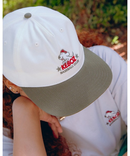KEBOZ(ケボズ)の「YIB 5 PANEL CAP(キャップ・メンズ・オリーブ/ホワイト×ブラック/ホワイト×ネイビー・FREE)」の1枚目の写真