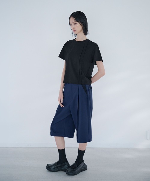 Nora Lily elle(ノラリリーエル)の「hazy tee(Tシャツ/カットソー・レディース・ホワイト/ブラック/ライトブルー・FREE)」の14枚目の写真