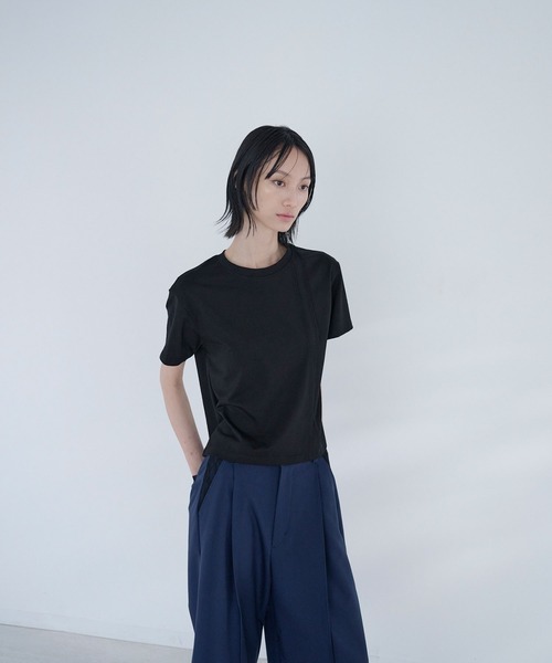 Nora Lily elle(ノラリリーエル)の「hazy tee(Tシャツ/カットソー・レディース・ホワイト/ブラック/ライトブルー・FREE)」の21枚目の写真