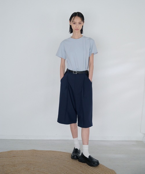 Nora Lily elle(ノラリリーエル)の「hazy tee(Tシャツ/カットソー・レディース・ホワイト/ブラック/ライトブルー・FREE)」の9枚目の写真