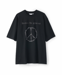 ディストーテッドピースTシャツブラック