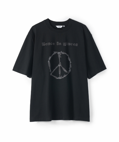 PARTIMENTO(パルティメント)の「ディストーテッドピースTシャツブラック(Tシャツ/カットソー・メンズ・その他・MEDIUM/LARGE)」の1枚目の写真