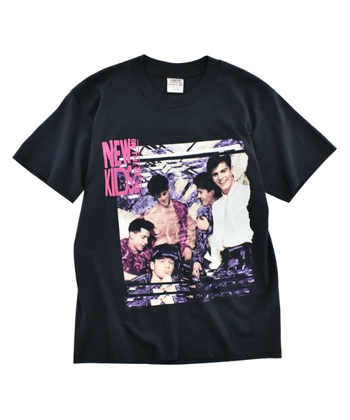 LABORATORY R(ラボラトリーアール)の「【USED】90’s ONITA “NEW KIDS ON THE BLOCK/ MAGIC SUMMER TOUR” バンドTシャツ USA製(Tシャツ/カットソー・メンズ・ブラック・LARGE)」の1枚目の写真