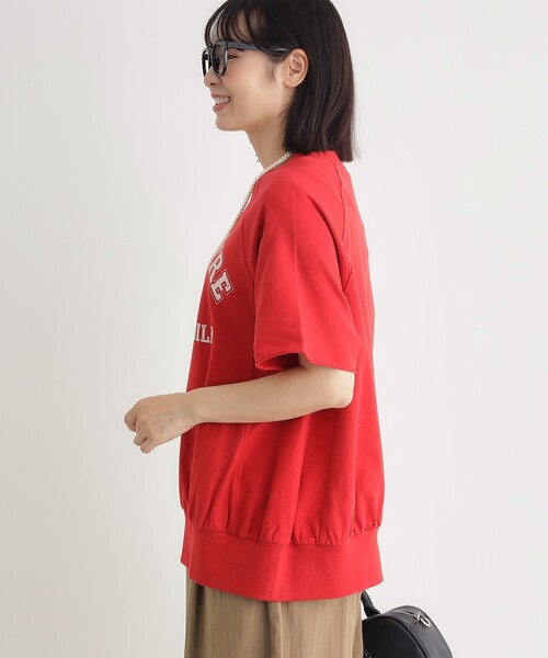 HONEYSUCKLE ROSE（ハニーサックルローズ）の「【スウェッティ】カレッジロゴプルオーバー（Tシャツ/カットソー・レディース・レッド系2/ブラック系/ホワイト系3・04/05）」の5枚目の写真