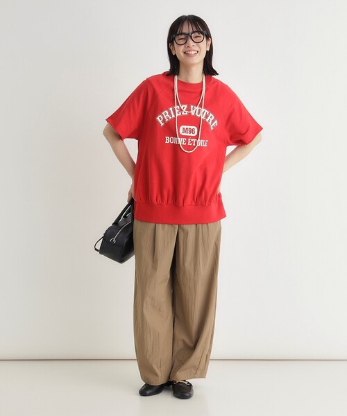 HONEYSUCKLE ROSE（ハニーサックルローズ）の「【スウェッティ】カレッジロゴプルオーバー（Tシャツ/カットソー・レディース・レッド系2/ブラック系/ホワイト系3・04/05）」の7枚目の写真