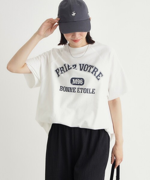 HONEYSUCKLE ROSE（ハニーサックルローズ）の「【スウェッティ】カレッジロゴプルオーバー（Tシャツ/カットソー・レディース・レッド系2/ブラック系/ホワイト系3・04/05）」の9枚目の写真