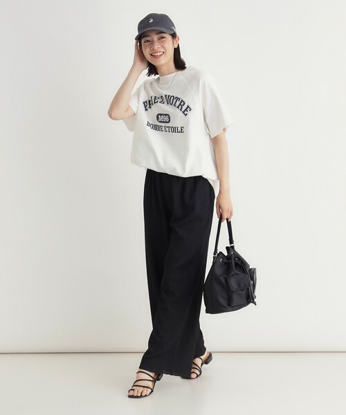 HONEYSUCKLE ROSE（ハニーサックルローズ）の「【スウェッティ】カレッジロゴプルオーバー（Tシャツ/カットソー・レディース・レッド系2/ブラック系/ホワイト系3・04/05）」の12枚目の写真