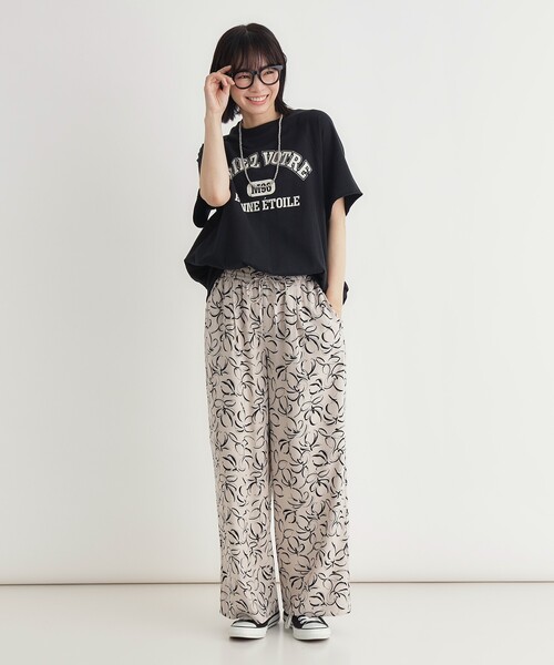 HONEYSUCKLE ROSE（ハニーサックルローズ）の「【スウェッティ】カレッジロゴプルオーバー（Tシャツ/カットソー・レディース・レッド系2/ブラック系/ホワイト系3・04/05）」の17枚目の写真