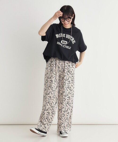 HONEYSUCKLE ROSE（ハニーサックルローズ）の「【スウェッティ】カレッジロゴプルオーバー（Tシャツ/カットソー・レディース・レッド系2/ブラック系/ホワイト系3・04/05）」の18枚目の写真